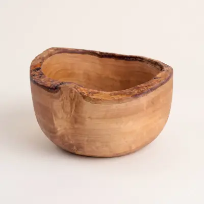 olive wood small rustic bowl