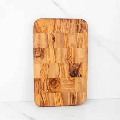 olive wood rectangle cutting board (laminated)