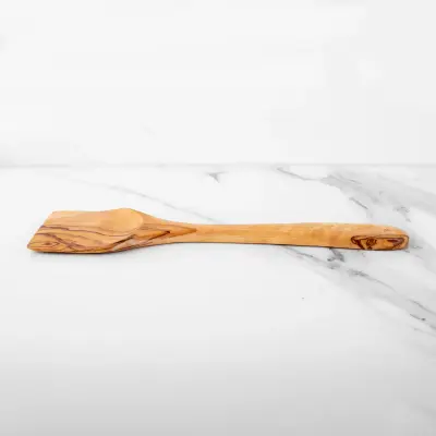 olive wood rectangular spatula