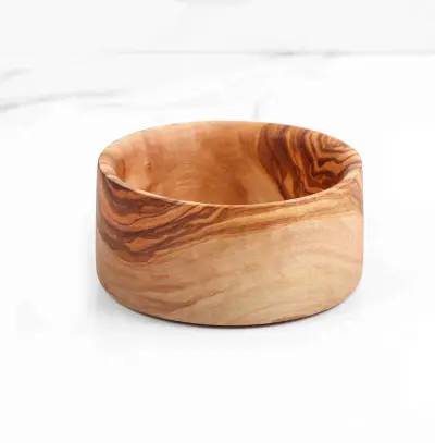 olive wood bottle holder