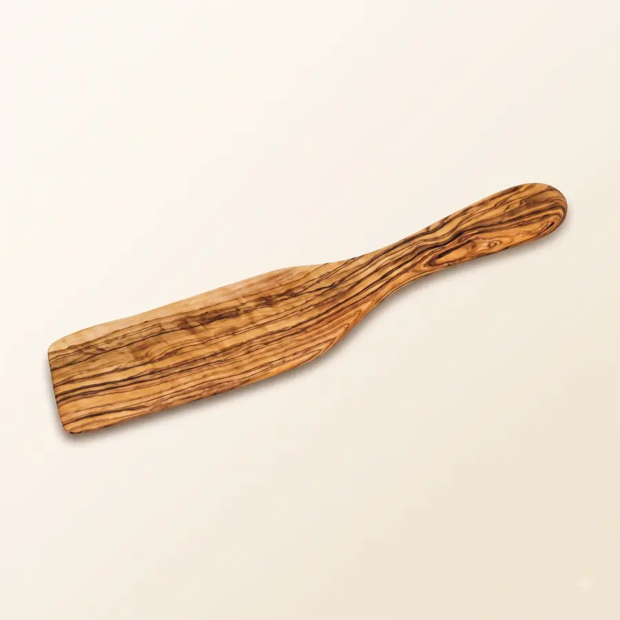 olive wood cake serving spatula