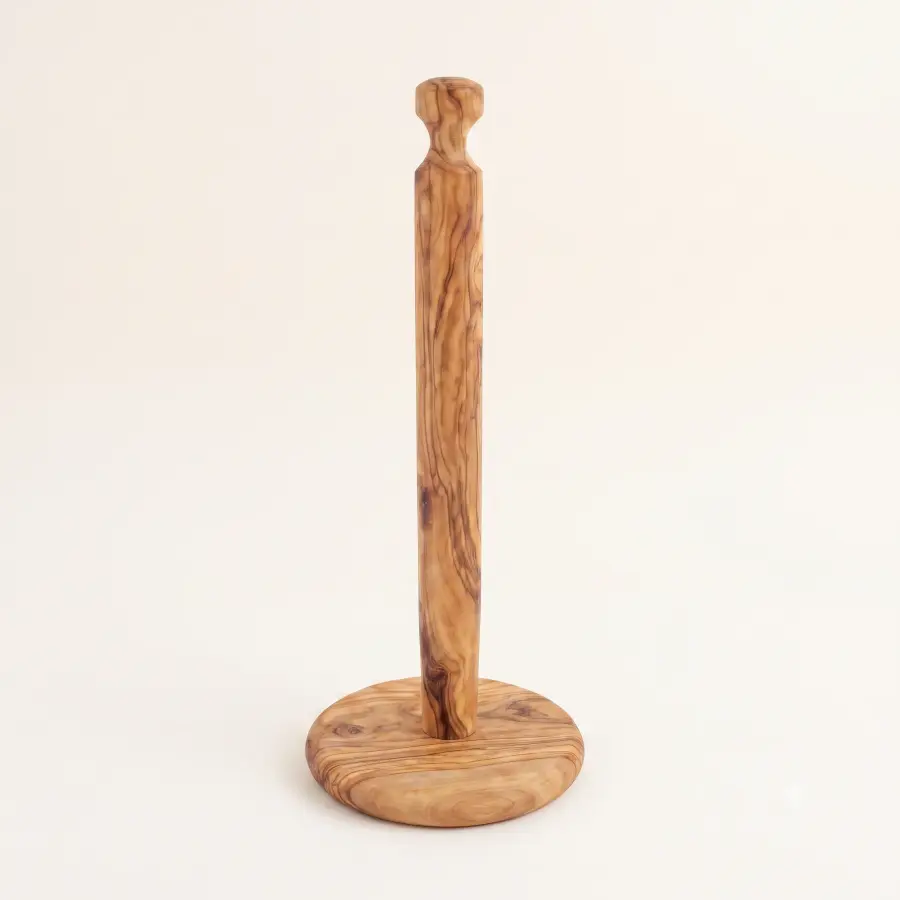 olive wood roll holder