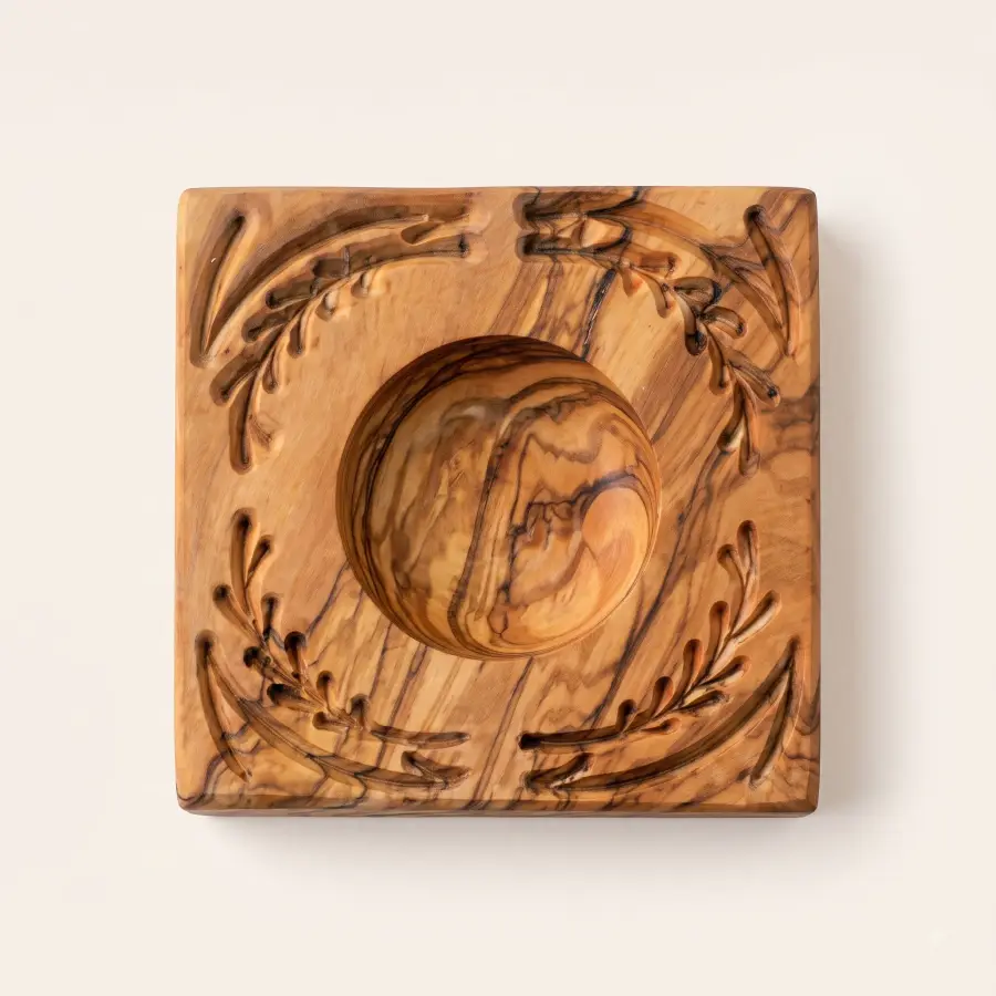 olive wood ravioli mold