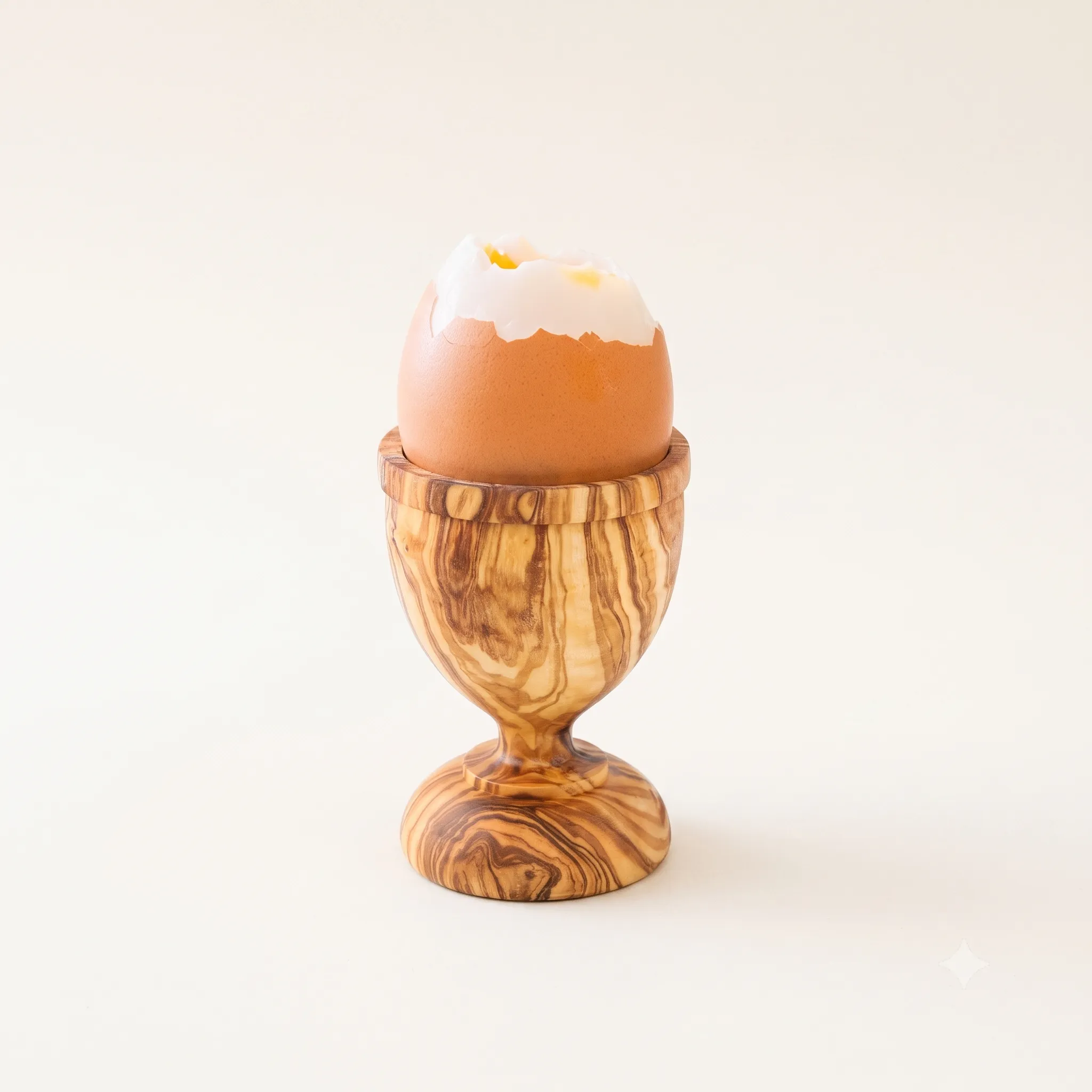 olive wood egg cup