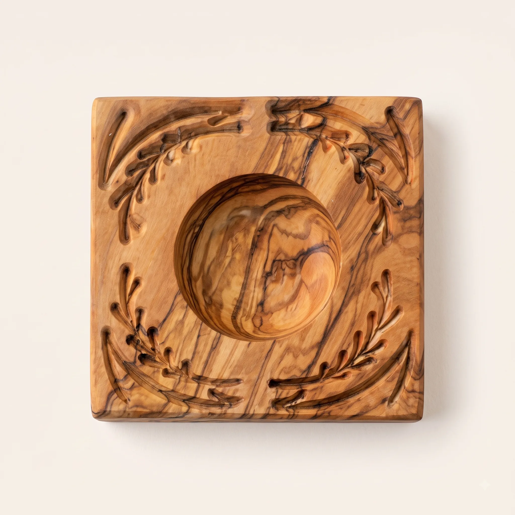 olive wood ravioli mold