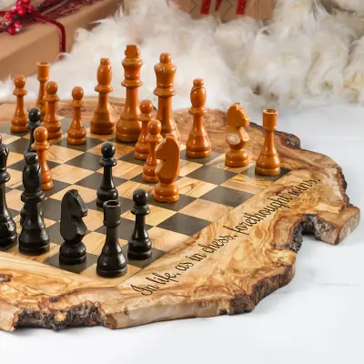 olive wood chess and board games