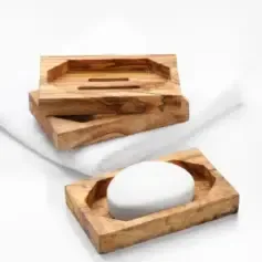 Spice Pinch Bowls — Set of 4 — olive wood